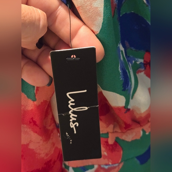 Lulu's Sweetest Song Green Floral Print Backless Romper - Picture 6 of 7